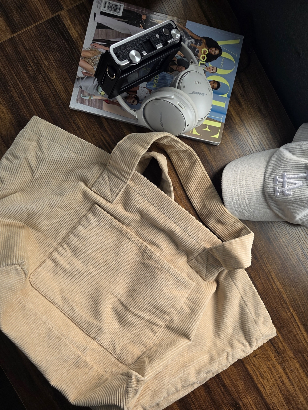 Urban Outfitters Beige Corduroy Tote